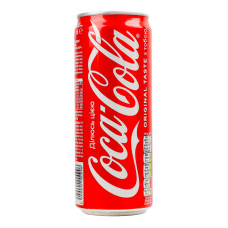 Напій безалкогольний сильногазований на ароматизаторах Coca-Cola з/б 330мл