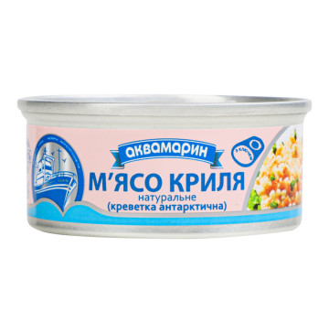 М'ясо криля Аквамарин натуральне з/б 100г