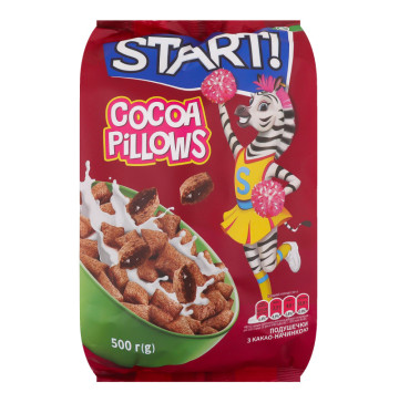 Сніданки сухі зернові Cocoa Pillows Start! м/у 500г