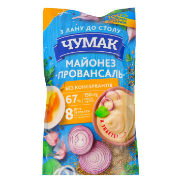 Майонез 67% Провансаль Чумак д/п 150г