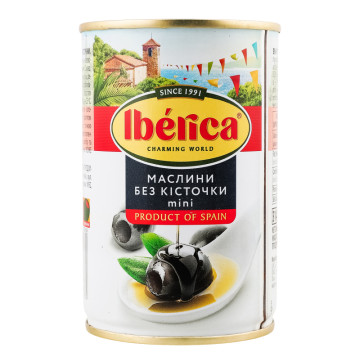 Маслини без кісточки Mini Iberica з/б 300г