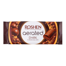 Шоколад екстрачорний пористий Roshen м/у 80г