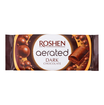 Шоколад екстрачорний пористий Roshen м/у 80г