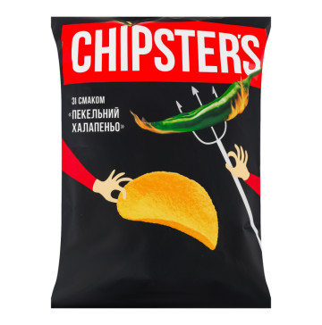 Чипси картопляні Пекельний халапеньйо Chipster's м/у 100г