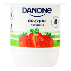 Йогурт 1.2% Полуниця Danone ст 115г