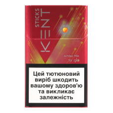 Виріб тютюновмісний для електричного нагрівання з фільтром Kent Sticks Amber Mix 20шт
