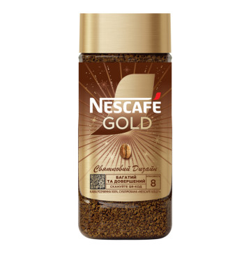 Кава розчинна сублімована Gold Nescafe с/б 95г