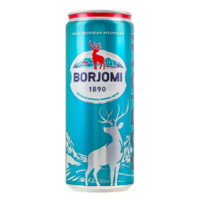 Вода мінеральна сильногазована Borjomi з/б 330мл