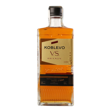 Бренді 500мл 40% 3 зірки VS Koblevo пл