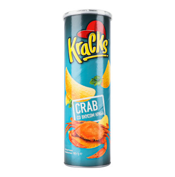 Чіпси картопляні Crab Kraсks тубус 160г