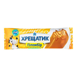 Морозиво 12% пломбір зі смаком карамелі Корівка Хрещатик м/у 75г