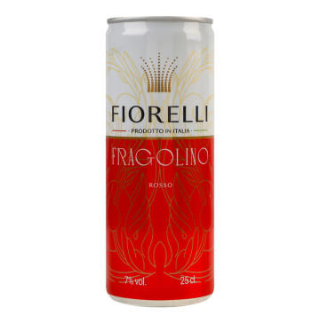 Напій на основі вина Fiorelli Fragolino Rosso 7% з/б 250мл