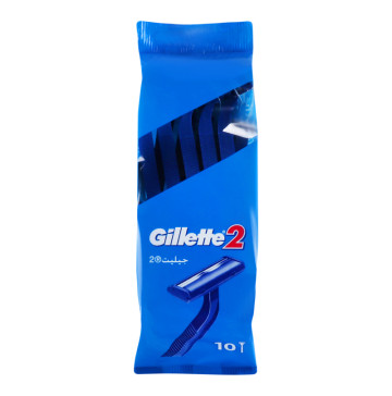 Станок для бритья мужской одноразовый 2 Gillette 10шт