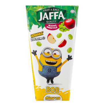 Нектар освітлений пастеризований Яблуко-виноград Jaffa т/п 200мл