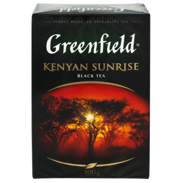 Чай чорний байховий листовий Kenyan Sunrise Greenfield к/у 100г