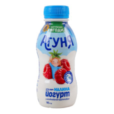 Йогурт 2.7% для дітей від 8міс з наповнювачем фруктовим Малина Агуня п/пл 185г