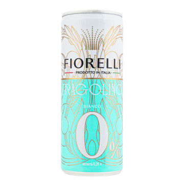 Напій ігристий 0.25л 0% ароматизований Bianco Fragolino Fiorelli з/б
