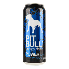 Напій енергетичний безалкогольний сильногазований Power Pit Bull з/б 500мл