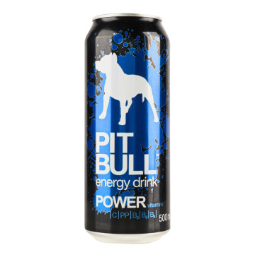 Напій енергетичний безалкогольний сильногазований Power Pit Bull з/б 500мл