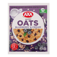 Каша вівсяна миттєвого приготування Blueberry&Cream Axa м/у 40г