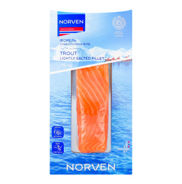 Форель філе-шматок Norven сл/с з/ш 1с 180г