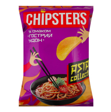 Чипси картопляні Гострий удон Asian collection Chipster's м/у 100г