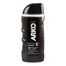 Гель для душу 2в1 з активованим вугіллям Black Arko Men 260мл