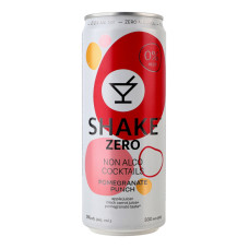 Напій безалкогольний соковмісний сильногазований Pomegranate Punch Zero Shake з/б 330мл