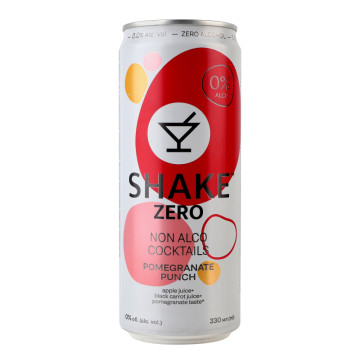 Напій безалкогольний соковмісний сильногазований Pomegranate Punch Zero Shake з/б 330мл