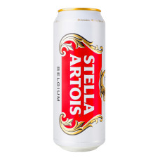 Пиво 0.5л 5% світле пастеризоване Stella Artois з/б