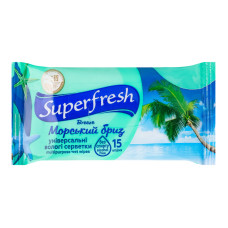 Серветки вологі універсальні Flower Superfresh 15шт