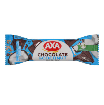 Батончик зерновий Chocolate&Coconut Axa м/у 25г
