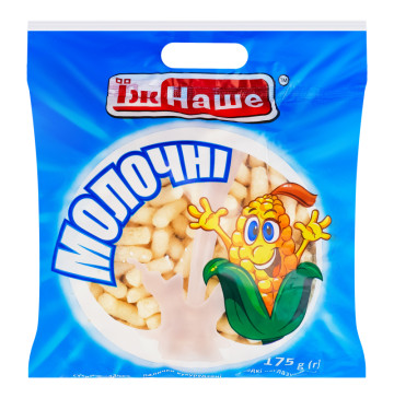 Палички кукурудзяні солодкі неглазуровані Молочні ЇжНаше м/у 175г