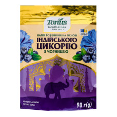 Напій розчинний на основі індійського цикорію та ячменю з добавками плодів чорниці Tonus д/п 90г