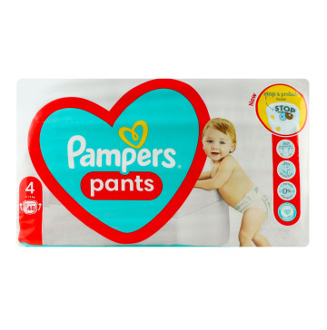 Підгузники-трусики для дітей 9-15кг 4 Pants Pampers 48шт