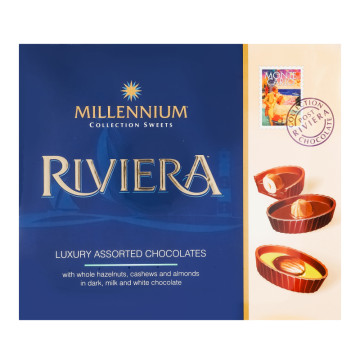 Цукерки шоколадні асорті Riviera Millennium к/у 125г