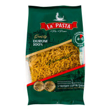Вироби макаронні ниткоподібні короткі з твердих сортів пшениці група А Вермішель №657 La' Pasta Per Primi м/у 400г