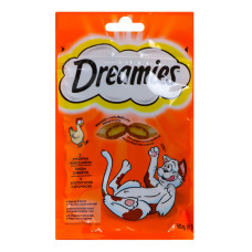 Корм сухий для дорослих котів та кошенят старше 8 тижнів З куркою Dreamies д/п 60г