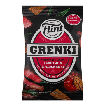 Грінки житні Телятина з аджикою Grenki Flint м/у 55г