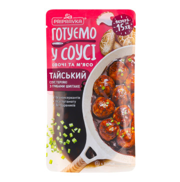 Соус теріякі з грибами шиітаке Тайський Pripravka д/п 140г