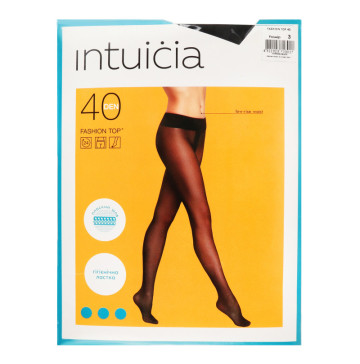 Колготки жіночі Intuicia Fashion Top 40den 3 чорний