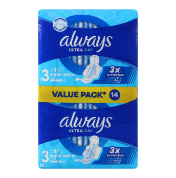 Прокладки гігієнічні ароматизовані Super Extra Ultra Day Always 14шт
