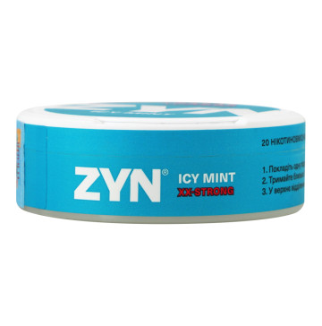 Подушечки нікотиновмісні безтютюнові Icy mint XX-Strong ZYN 20х0.7г