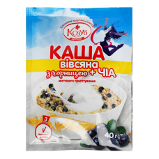 Каша миттєвого приготування Вівсяна з чорницею+чіа Козуб продукт м/у 40г