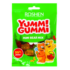 Цукерки желейні Mini Bear Mix Yummi Gummi Roshen м/у 70г