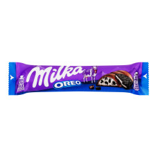 Шоколад молочний з начинкою зі смаком ванілі та шматочками печива Oreo Milka м/у 37г