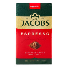 Кава натуральна смажена мелена Espresso Jacobs м/у 230г