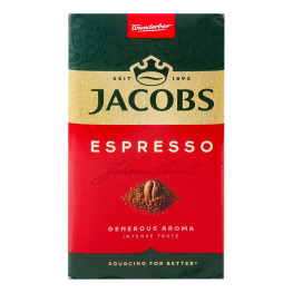 Кава натуральна смажена мелена Espresso Jacobs м/у 230г