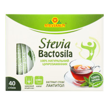 Цукрозамінник натуральний Stevia Bactosila Steviasun к/у 40шт