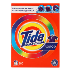 Засіб мийний синтетичний порошкоподібний Color Аква-Пудра Tide 300г